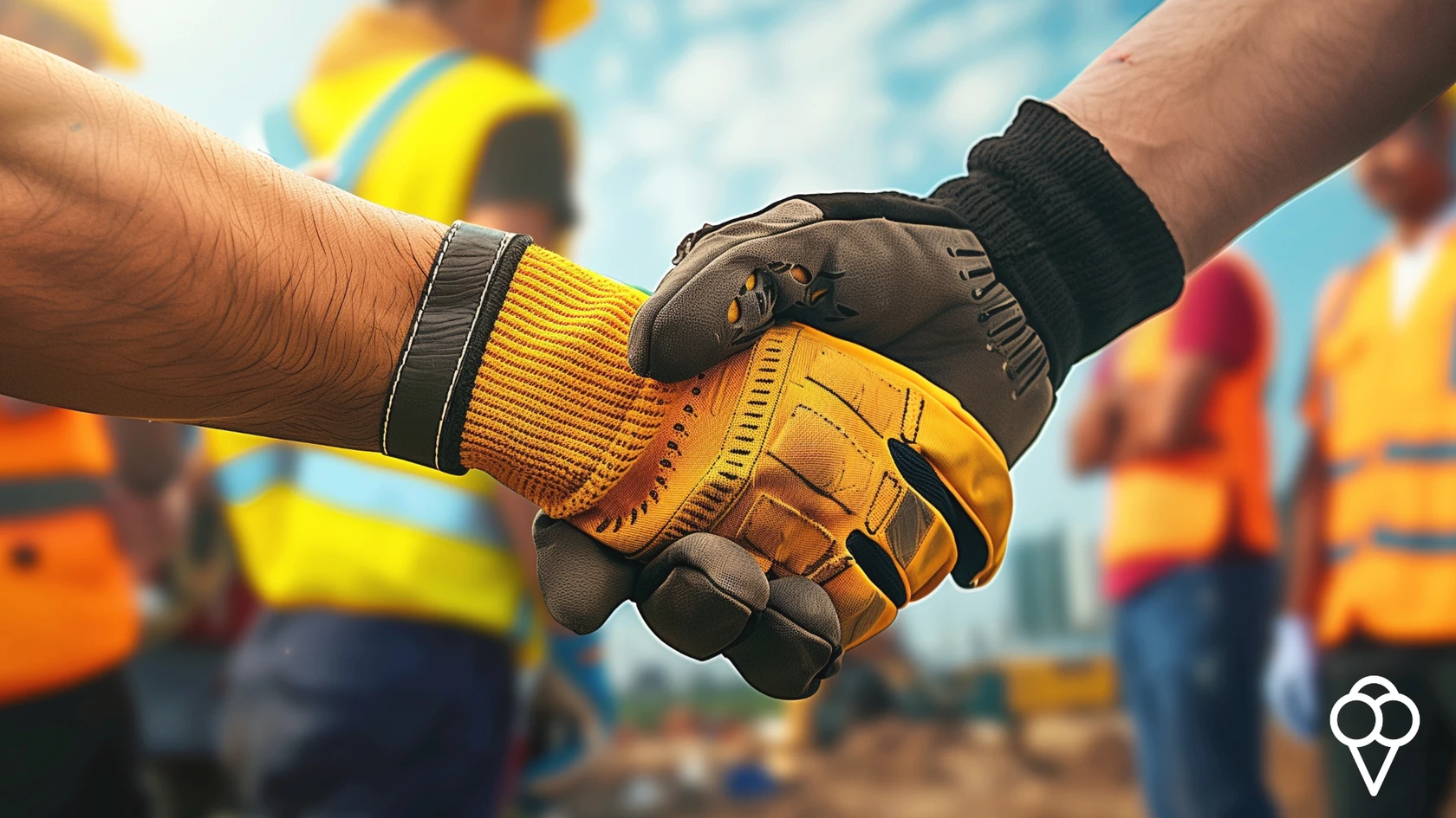handshake baustelle