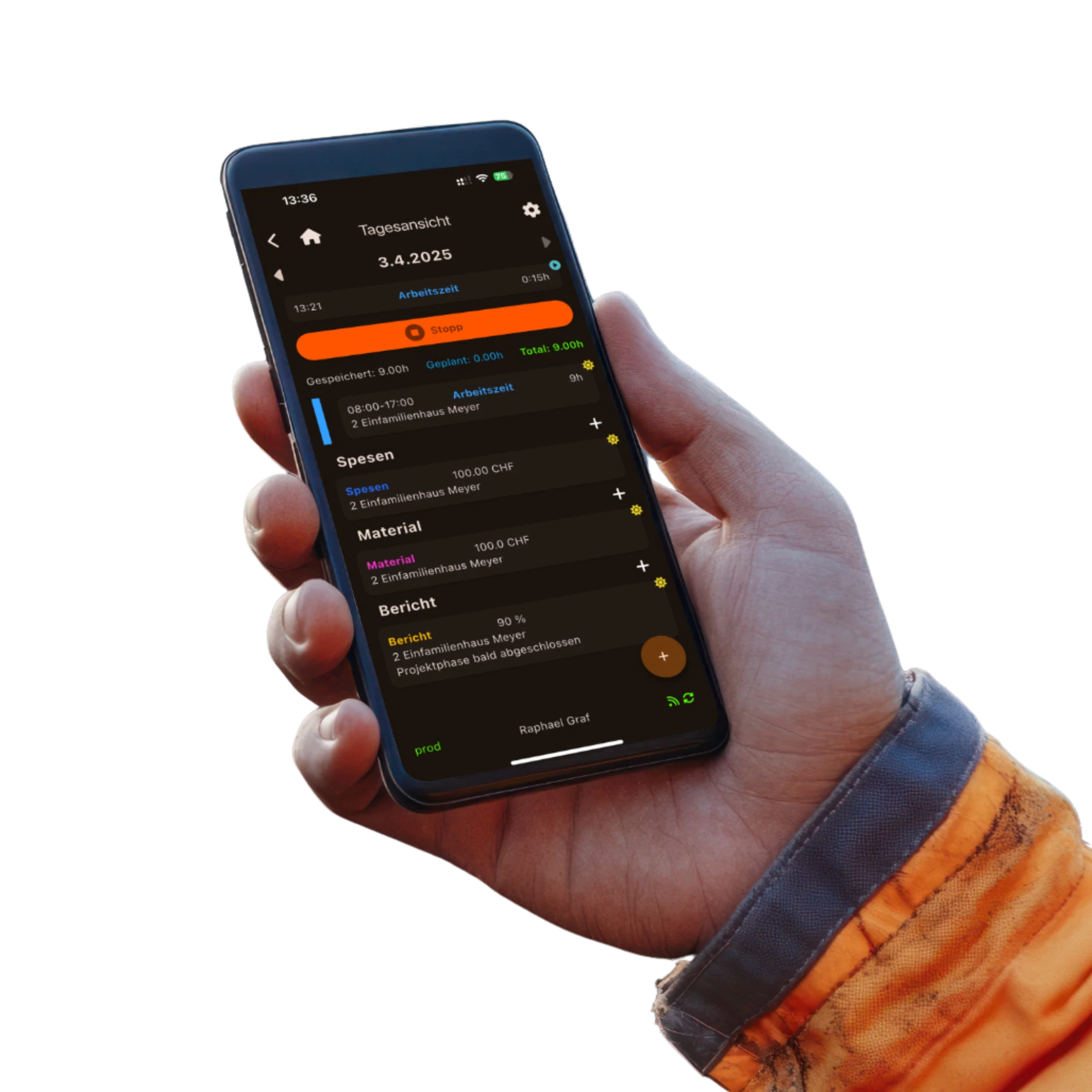 mobile app zeiterfassung